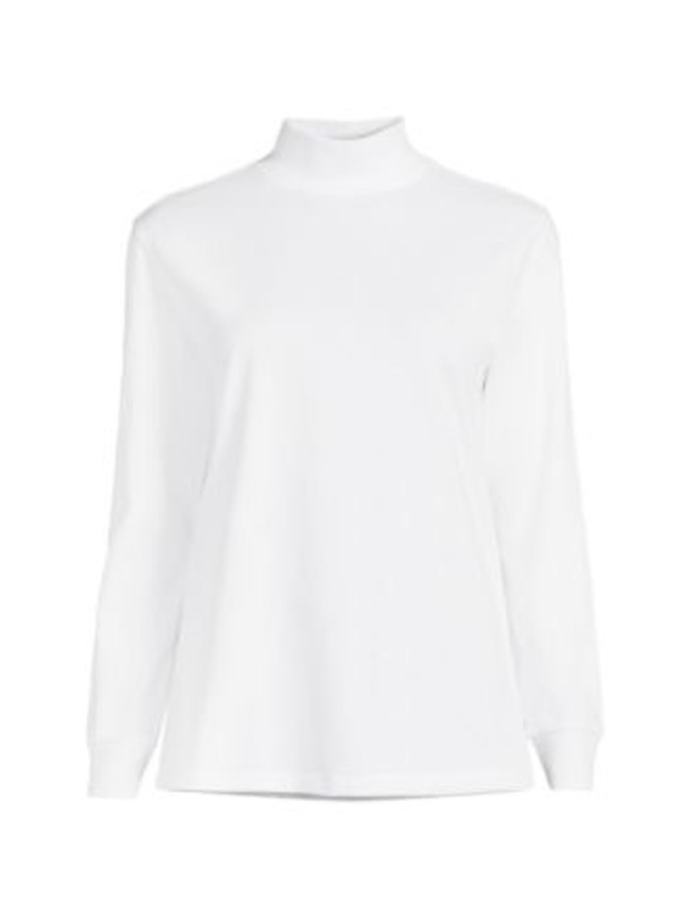 Lands’ End Women's Tall Long Sleeve Super-T Mock Tee Size XL/T (46/48)